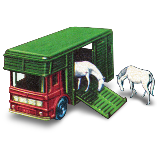 Horse Box With Two Horses Icon 512x512 png